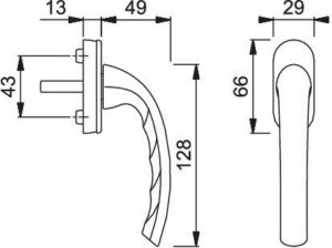 HOPPE lockable window handle