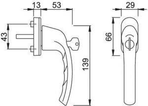 Lockable Window Handle 1